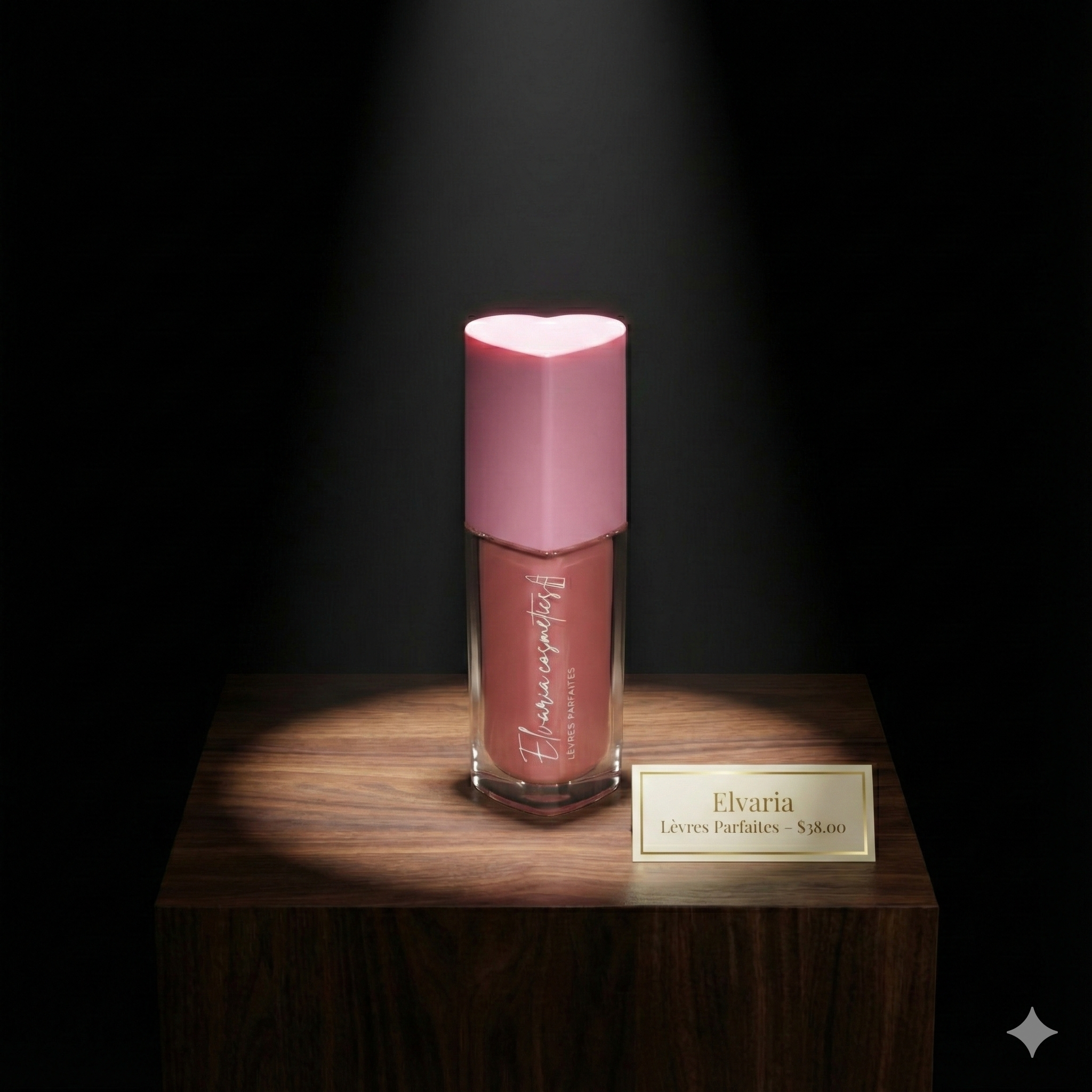 Elvaria Soft Coral Nude Liquid Matte Lipstick (8 ml)