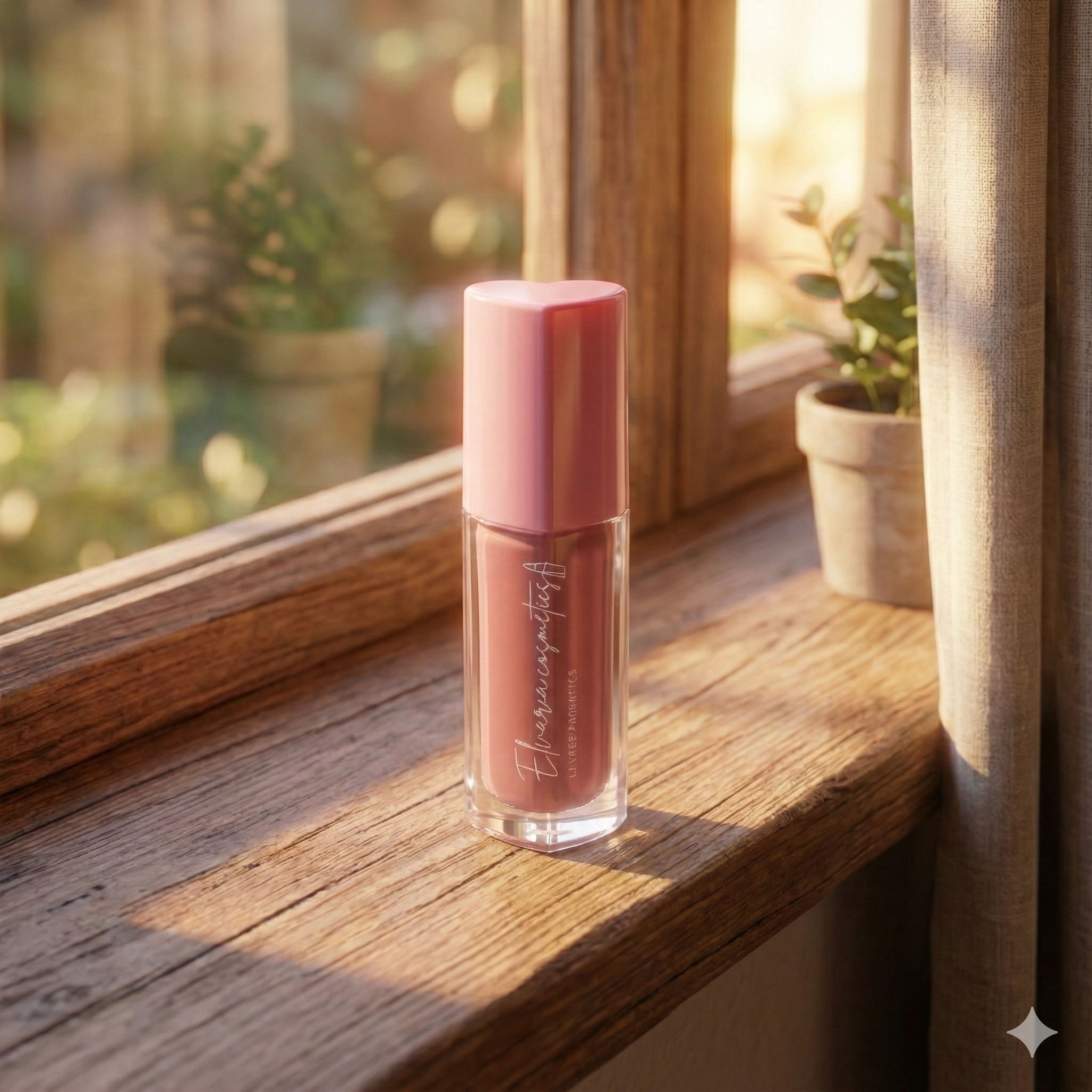 Elvaria Blush Pink Liquid Matte Lipstick (8 ml)